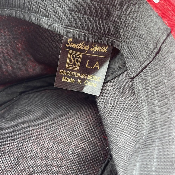 Something Special LA  Red Sequined Shapeable Hat - Picture 5 of 5